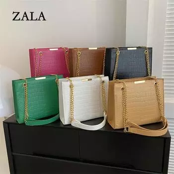 Ретро иностранный стиль маленькая женская сумка популярная новая модная сумка-мессенджер с цепочкой корейская версия интернет знаменитости сумка через плечо чёрный