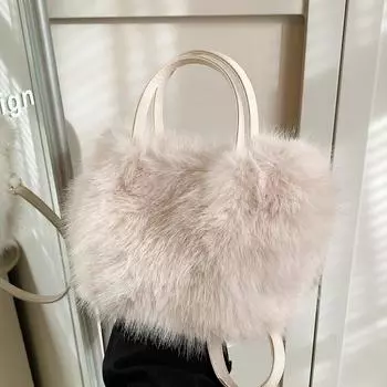 Ретро-иностранный стиль, портативная сумка для волос, модная, простая, через плечо, сумка-ведро коричневый