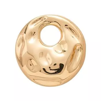 Retro Irregular Geometric Brooch Round Hollow Out Brooch Trendy Water Ripple Pins Women серебряный