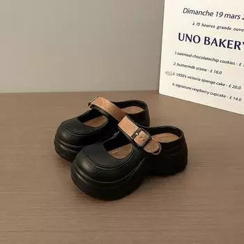 Retro Japanese soft-soled hole shoes women s spring one-pedal sandals bag head versatile outer wear flow bag head drag 36-37