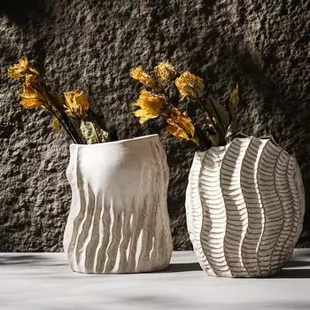 Ретро Керамическая ваза Гиппокамп Статуэтки Бохо Скандинавский Ваби-Саби Украшения Аксессуары Главная Настольная центральная часть Интерьер