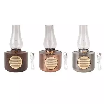 Ретро Керосиновая Лампа Bluetooth Динамик Винтаж Фонарь Bluetooth5.0 Динамик Декоративная Настольная Лампа Spea Red Bronze