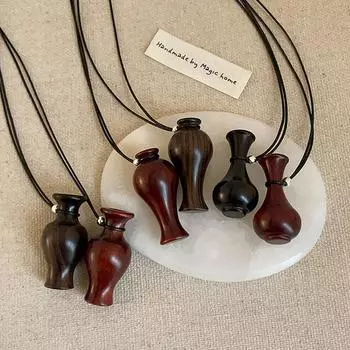 Ретро китайская тыква ваза кулон длинное ожерелье веревка для женщин девушки универсальный свитер цепочка ювелирные изделия аксессуары подарки
