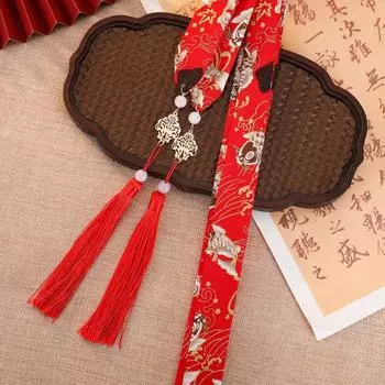 Ретро китайский ханьфу кисточка ободок для волос головной убор для женщин мужчин тиара повязки для волос головной убор резинка для волос аксессуары