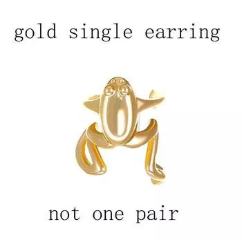 Ретро клипса на ухо без проколов панк клипса на козелок уха одиночные минималистичные серьги праздничные украшения подарки золотой