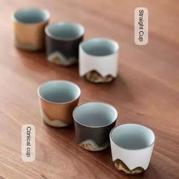 Ретро кофейная чашка офисная чашка для воды фильтр кружка для чая керамическая кофейная кружка ручной работы чашка для чая подарок на день рождения