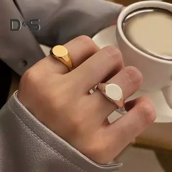 Ретро-кольцо из чистого полированного титана, круглой поверхности, простой стиль, много размеров, антикоррозийное, легкое, ювелирное украшение на палец US 7 розового золота