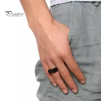 Ретро-кольцо из чистого полированного титана, плоская поверхность, простой стиль, блеск, разные размеры, антикоррозийное, легкое, ювелирное украшение на палец US 10 золотистый