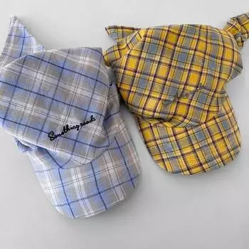 Ретро-контрастные цветные клетчатые ремешки для женщин и мужчин, универсальные солнцезащитные шляпы для путешествий, повседневные солнцезащитные шляпы