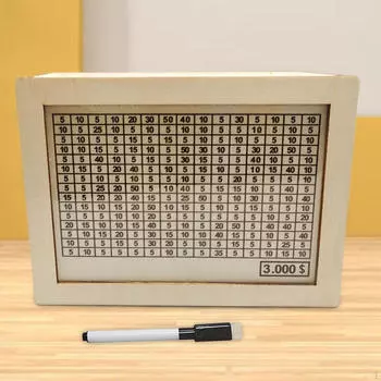 Ретро-копилка-банк со счетчиком сбережений, витрина, футляр для хранения, мишень для рукоделия 10000USD