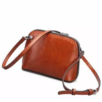 Ретро коровья кожа элегантная мини-сумка простая сумка через плечо модная универсальная сумка-мессенджер сумка-ракушка маленькая сумка бордовый