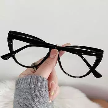 Ретро кошачий глаз, анти-синий свет, очки, модная роскошная прозрачная оправа, компьютерные очки, очки для женщин и девочек