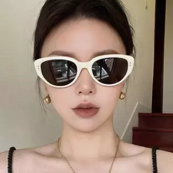 Ретро кошачий глаз, черно-белая оправа, солнцезащитные очки Advanced Sense, женские солнцезащитные очки для защиты глаз, уличные солнцезащитные очки
