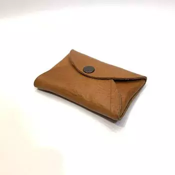 Ретро кошелек для монет для женщин, двухслойный держатель для карт, качественный масляный воск, кожа, мини-кошелек, чехол для хранения наушников и помады оранжевый