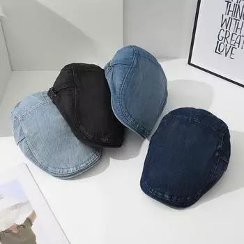 «Ретро-ковбойская шляпа в гонконгском стиле»: «Берет британского уличного художника для больших голов» Adjustable (54-59cm) чёрный