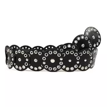 Ретро-ковбойский пояс с кольцом для женщин с юбкой, украшением, пальто, свитером, широким поясом на талию серебряный