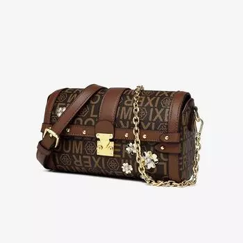 Ретро кожаная сумка-цилиндр для чтения Джокер Сумка с подушкой на плече 2023 Летняя новая сумка на цепочке M