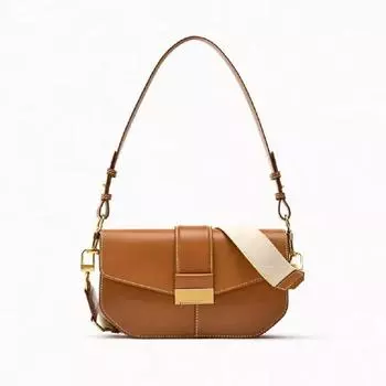 Ретро кожаные сумки через плечо для женщин однотонные сумки через плечо для женщин простые сумки через подмышку