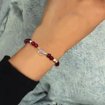 Ретро красный браслет из бисера pixiu Bell кулон женский браслет на день рождения подарок