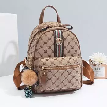 Ретро красный ромбовидный решетчатый женский рюкзак легкая текстура роскошная и легкая дорожная сумка