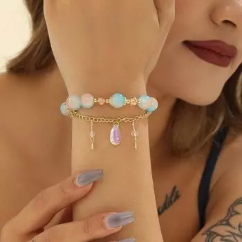 Ретро красочный изысканный браслет с кисточками из бисера для дамской вечеринки элегантный браслет