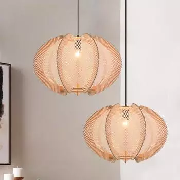 Ретро Креативная столовая Люстра из хлопковой веревки Спальня Столовая Потолочный светильник Декоративное освещение Приспособление E27 Diameter -30cm