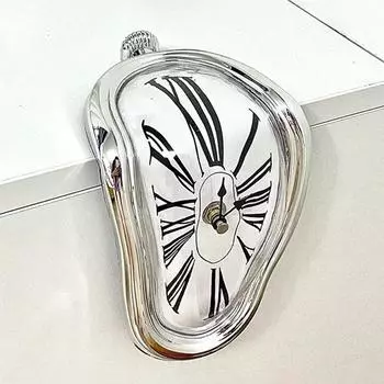 Ретро креативные витые электронные часы для дома, гостиной, декоративные часы, тихие прикроватные часы для спальни, часы с римскими цифрами чёрный