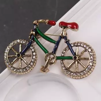 Ретро креативный велосипед брошь булавка женская одежда аксессуары сумка велосипед корсаж