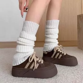 Ретро кроссовки на толстой подошве повседневные женские зимние новые студенческие универсальные кроссовки для моральной подготовки оригинальные кроссовки Niche 35 красный