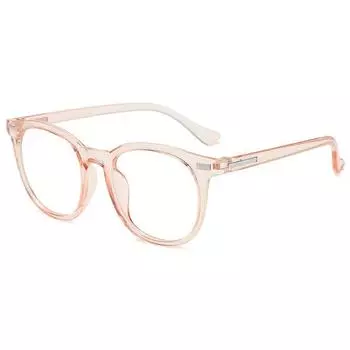 Ретро-круглая оправа Простые очки Синяя плёнка Очки Сверхлёгкие Мужские Женские Модные Очки Блокирующие Синий Свет Очки