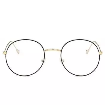 Ретро круглая оправа, синяя пленка, радиационные очки, сверхлегкие мужские и женские модные очки с блокировкой синего света, очки для студентов