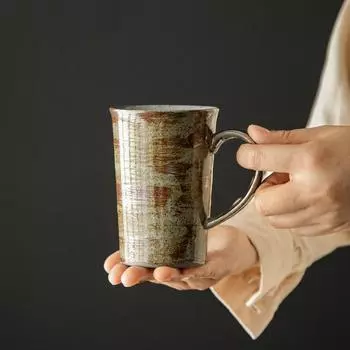 Ретро кружка керамическая чашка японская креативная кофейная чашка нишевая высококачественная чашка для воды керамическая чашка для воды 200-400ml