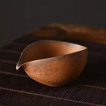 Ретро-кувшин для чая из тонкой покрышки ручной работы из керамики Ретро-чашка из грубой японской керамики Разделитель для чая Чахай Кунг-фу Аксессуары для чайного сервиза 200ml