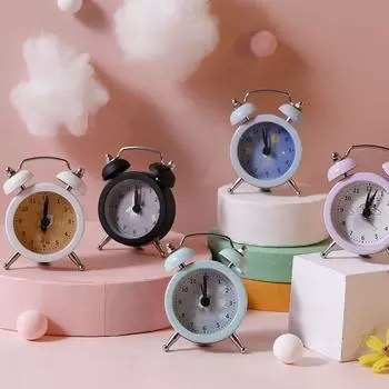 Ретро кварцевые часы для домашнего декора на батарейках для домашнего декора прикроватные часы с цифрами будильник 4