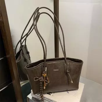 Retro large-capacity bag women s 2025 new autumn and winter versatile shoulder bag high-end fashion tote bag