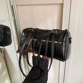 Ретро сумки большой вместимости, женские сумки через плечо, простые зарубежные сумки-подушки для no pendant красный