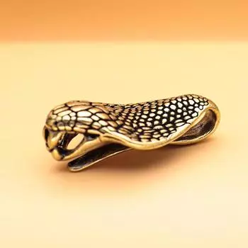 Ретро латунные подвески-кобры кулон Diy брелок фигурки животных украшения изготовление ювелирных изделий украшения подарки 1pc