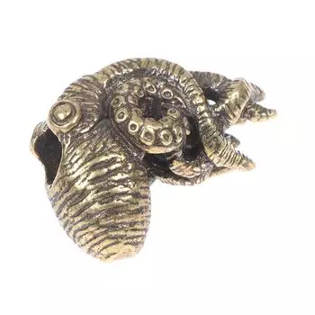 Ретро латунный кулон в виде осьминога с морскими животными, браслеты из паракорда, ожерелье, аксессуары медный