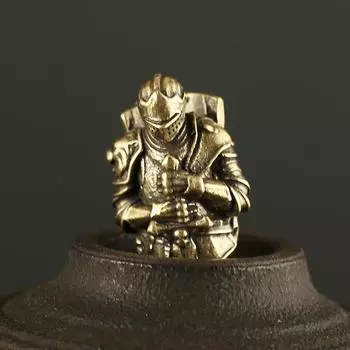 Ретро латунный средневековый воин нож бусины DIY брелки шнурки подвески ювелирные изделия медный твердый паракорд EDC наружные аксессуары 1pcs