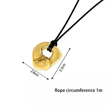 Ретро легкое роскошное нерегулярное полое ожерелье с подвеской для женщин и девочек, универсальное регулируемое ожерелье для свитера, ювелирные изделия, аксессуары, подарок as the picture