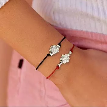 Ретро Лотос Плетеный Браслет Модный Дизайн Цветочные Аксессуары Женский Браслет Подарок