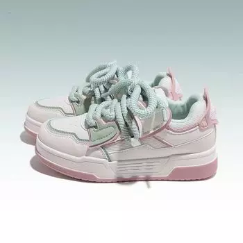 Retro love board shoes women s new autumn original niche breathable versatile with skirt bread sneakers 35