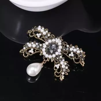 Ретро Маленькая Ароматная Стильная Брошь-Бант Женская Роскошная Темпераментная Тенденция Корсаж Модное Пальто Свитер Булавка Платье серебряный