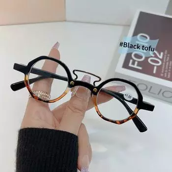 Ретро маленькая круглая оправа пресбиопические очки женские модные стильные очки для чтения мужские высококачественные очки диоптрии от 1,0 до 4,0 +400