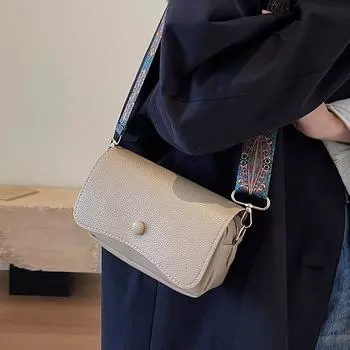 Ретро маленькая сумка женская сумка нишевая новая модная весенне-летняя универсальная широкополосная сумка через плечо женская сумка через плечо