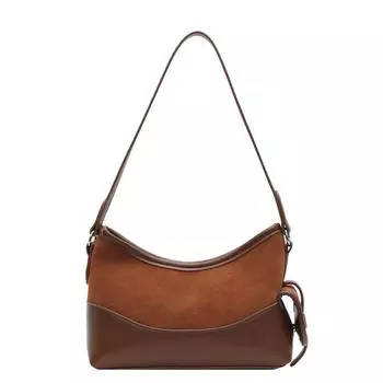 Ретро матовая сумка женская большая вместимость 2024 новая осенне-зимняя сумка для отдыха нишевая сумка-мессенджер сумка для поездок на работу чёрный