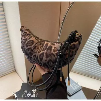 Ретро матовая сумка женская модная повседневная сумка через плечо нишевая популярная сумка-мессенджер сумка-круассан