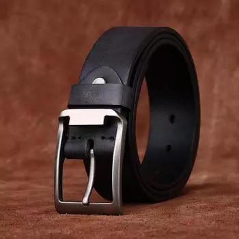 Ретро матовый старый универсальный мужской ремень из натуральной кожи, первый слой коровьей кожи, мужской повседневный джинсовый ремень для мужчин 100cm