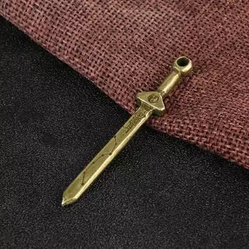 Ретро Меч Багуа Латунная Подвеска Древняя Медь Маленькая Подвеска Носимый Шнурок Фэн-шуй Счастливые Украшения Декор