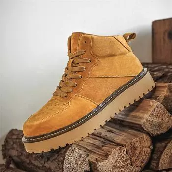 Retro men s shoes, spring and autumn 2025, new Martin boots, medium help, American style kick can t be rotten, British style outdoor tooling boots 38